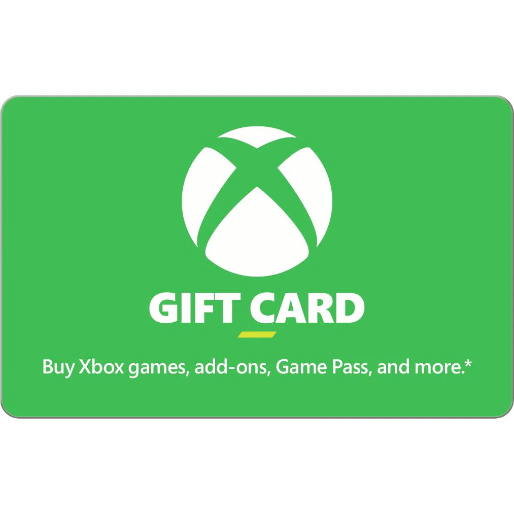 Xbox Gift Cards, digital games and subscriptions